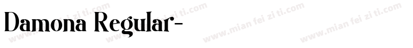 Damona Regular字体转换